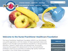 Tablet Screenshot of nphealthcarefoundation.org